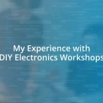 My Experience with DIY Electronics Workshops